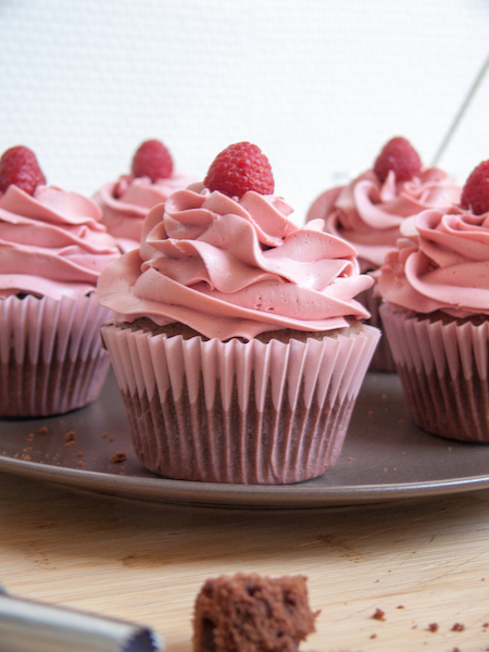 Raspberry Brownies Cupcakes 1